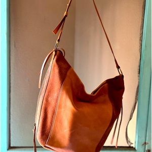 Lucky Brand Cognac Brown HOBO shoulder bag